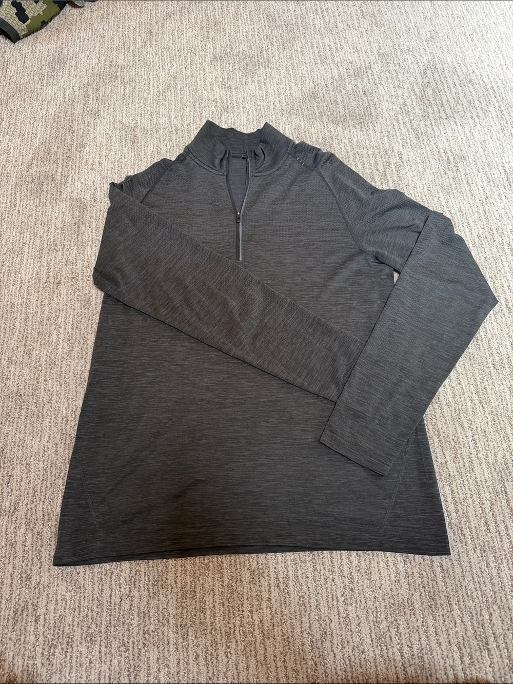 lululemon athletica Dark Heather Gray Half-Zip Pullover